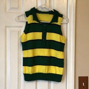 Beautiful Hand Knit Sleeveless Top size 34 New